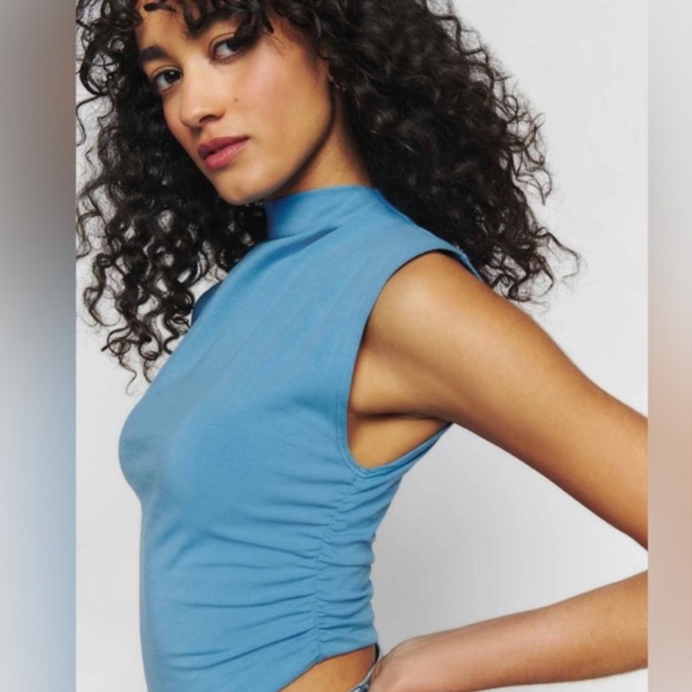 Blue Reformation Lindy Knit Top